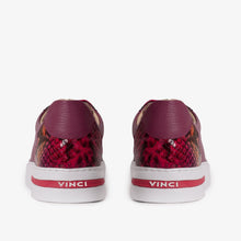 Load image into Gallery viewer, The Burano Purple &amp; Fuchsia Leather Women Sneaker