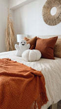 Load image into Gallery viewer, Jumbo Sherpa Cream Pumpkin Pillow