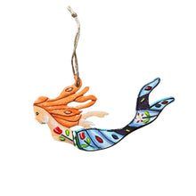 Load image into Gallery viewer, Painted Mermaid Ornament