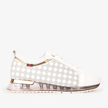 Load image into Gallery viewer, The Cenova White &amp; Gold Leather Men Sneaker