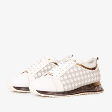 Load image into Gallery viewer, The Cenova White &amp; Gold Leather Men Sneaker