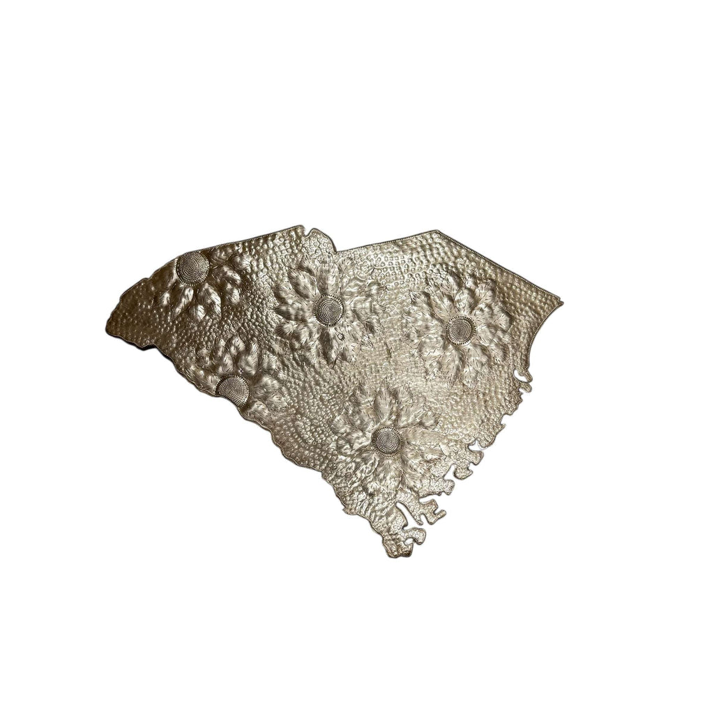 South Carolina Floral Metal Art