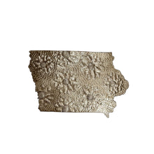 Load image into Gallery viewer, Iowa Floral Metal Art