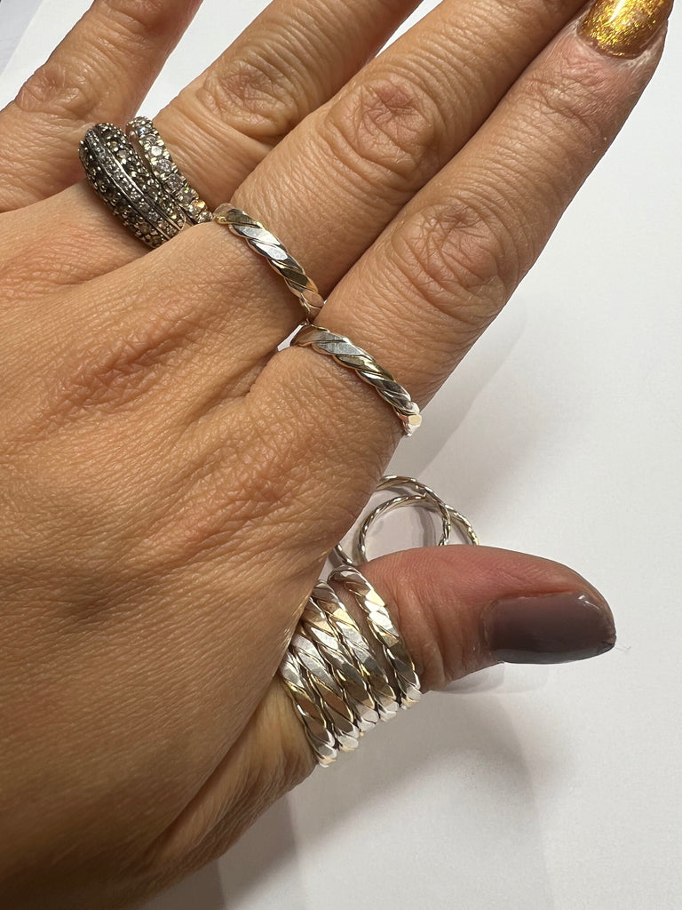 Wire Twist Stacking Ring
