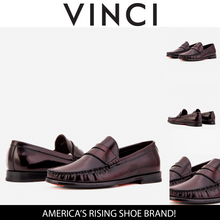 Load image into Gallery viewer, The Belmont Burgundy Polished Leather Men Loafer