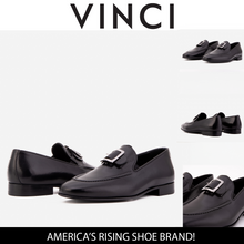 Load image into Gallery viewer, The Astoria Black Buffalo Leather Men’s Loafer