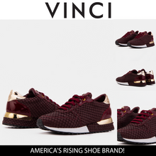 Load image into Gallery viewer, The Scarlet Burgundy Leather Women Sneaker