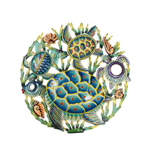 Load image into Gallery viewer, Oil Drum Top Turtle Family