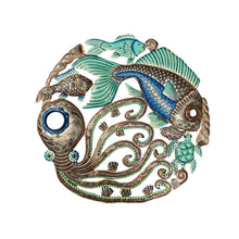 Load image into Gallery viewer, Oil Drum Top Fish and Octopus