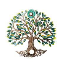 Load image into Gallery viewer, Oil Drum Top Tree- Green with Birds