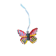 Load image into Gallery viewer, Butterfly Ornament - Red/Orange