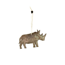 Load image into Gallery viewer, Rhino Ornament- Style 2