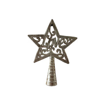 Load image into Gallery viewer, Metal Tree Topper- Love