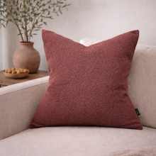 Load image into Gallery viewer, Berry Sherpa Pillow Cover