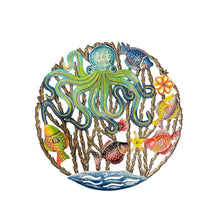 Load image into Gallery viewer, Large Turquoise Octopus in Ocean