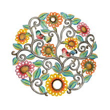 Load image into Gallery viewer, Birds and Flowers Tree of Life Oil Drum Top