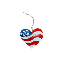 Load image into Gallery viewer, Americana Heart Ornament