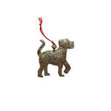 Load image into Gallery viewer, Happy Dog Ornament- Gold