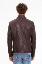 Load image into Gallery viewer, The Alamo Brown Leather Men Jacket