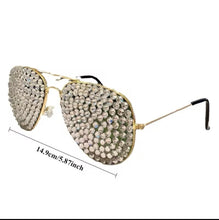 Load image into Gallery viewer, Decorative Crystal Sunglasses
