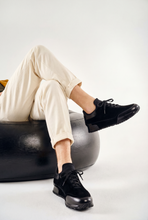 Load image into Gallery viewer, The Hudson Black Suede Men Sneaker