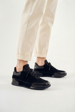 Load image into Gallery viewer, The Hudson Black Suede Men Sneaker