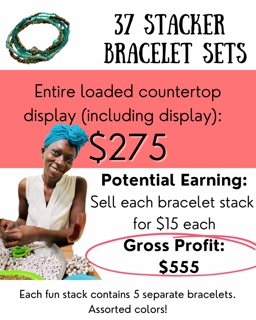 Loaded Stacker Bracelet Display  (37 Stacker Sets)