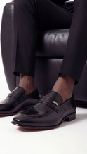 Load image into Gallery viewer, The Ashford Black Baby Buffalo Leather Loafer Men Shoe