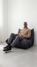 Load image into Gallery viewer, The Obsidian Black Python Leather Men Sneaker
