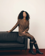 Load image into Gallery viewer, The Bellina Black Leather Women’s Knee-High Women Boot