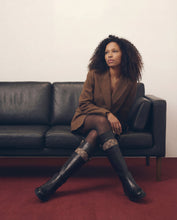 Load image into Gallery viewer, The Bellina Black Leather Women’s Knee-High Women Boot