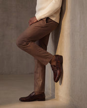 Load image into Gallery viewer, The Aurelio Brown Python &amp; Baby Buffalo Leather Penny Loafer