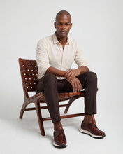 Load image into Gallery viewer, The Obsidian Tan  Python Leather Men Sneaker