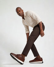 Load image into Gallery viewer, The Obsidian Tan  Python Leather Men Sneaker