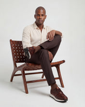 Load image into Gallery viewer, The Obsidian Tan  Python Leather Men Sneaker