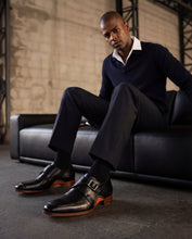Load image into Gallery viewer, The Hagrid Black Single Monk Strap Handmade Men Shoe
