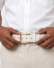 Load image into Gallery viewer, The Cenova White &amp; Gold Leather Men Sneaker