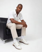 Load image into Gallery viewer, The Cenova White &amp; Gold Leather Men Sneaker