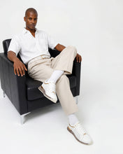 Load image into Gallery viewer, The Cenova White &amp; Gold Leather Men Sneaker