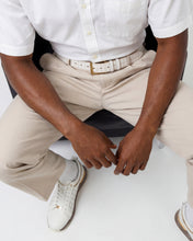 Load image into Gallery viewer, The Cenova White &amp; Gold Leather Men Sneaker