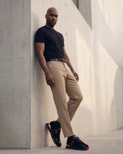 Load image into Gallery viewer, The Inferno Black &amp; Red Leather Men Sneaker