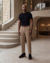 Load image into Gallery viewer, The Inferno Black &amp; Red Leather Men Sneaker