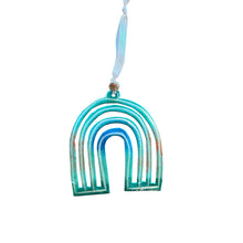 Load image into Gallery viewer, Rainbow Ornament- Turquoise