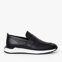 Load image into Gallery viewer, The Lara Black Leather Men Sneaker