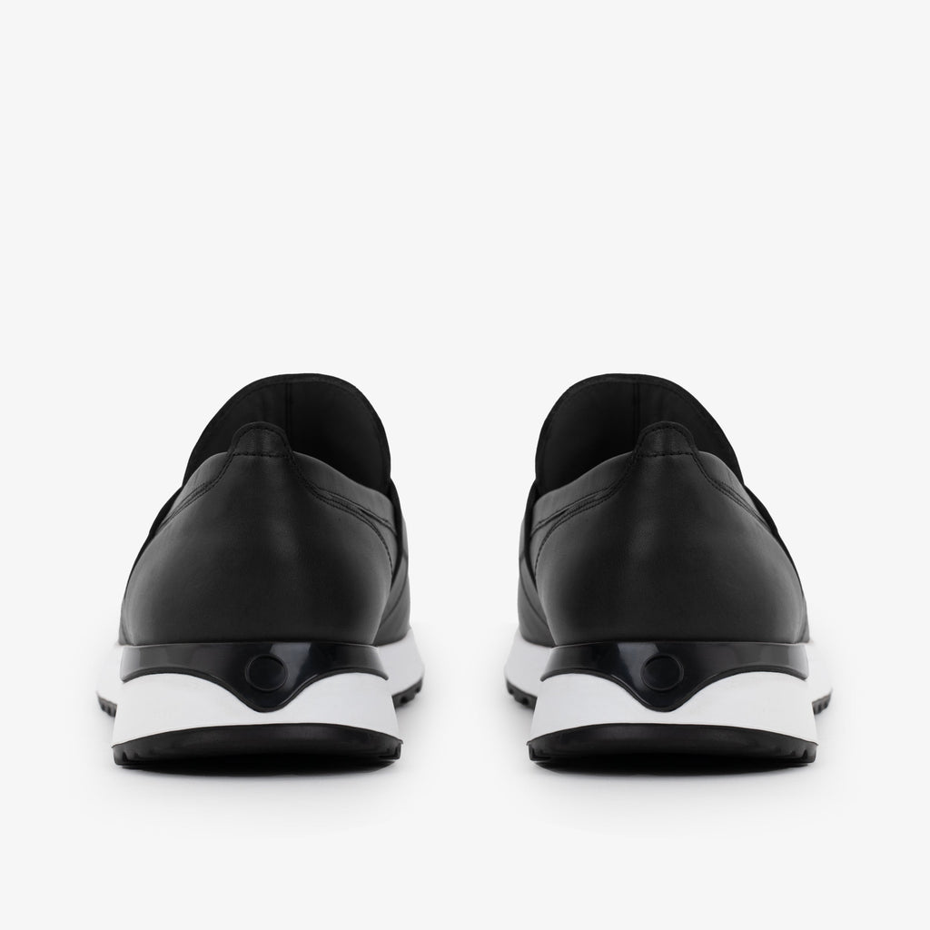 The Lara Black Leather Men Sneaker