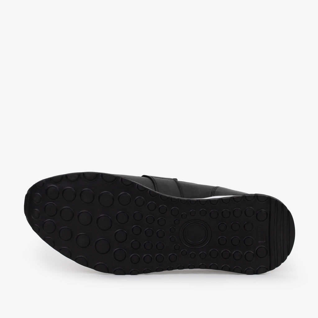 The Lumina Black Buffalo Leather Women Sneaker