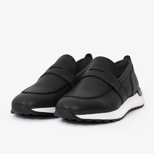 Load image into Gallery viewer, The Lara Black Leather Men Sneaker