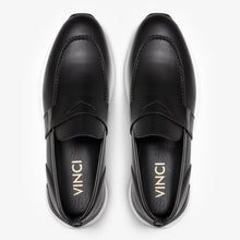 Load image into Gallery viewer, The Lumina Black Buffalo Leather Women Sneaker