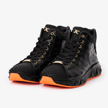 Load image into Gallery viewer, The Caesars Black Leather High-Top Men Sneaker