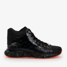 Load image into Gallery viewer, The Caesars Black Leather High-Top Men Sneaker